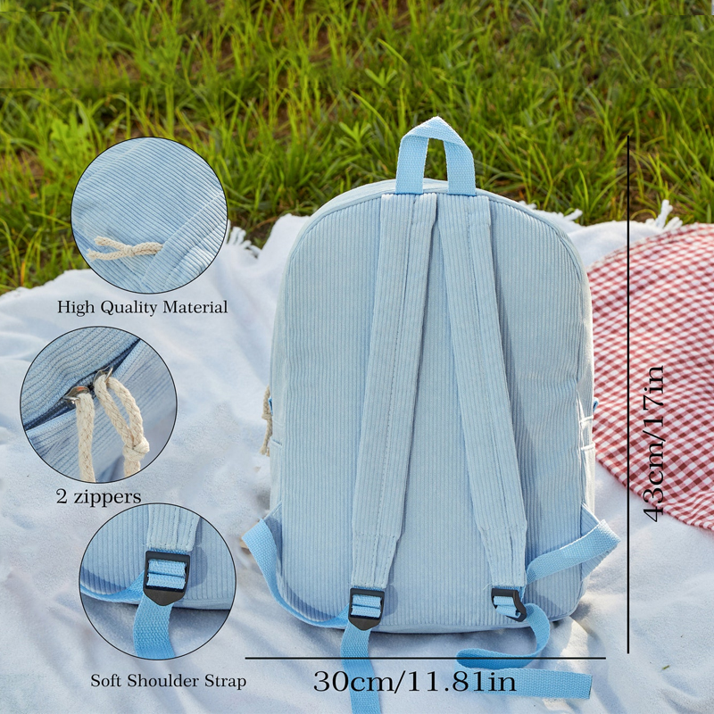 Personalized Embroidery Color School Backpack