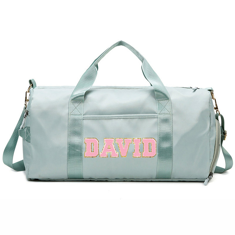 Personalized Varsity Letter Color Duffle Bag