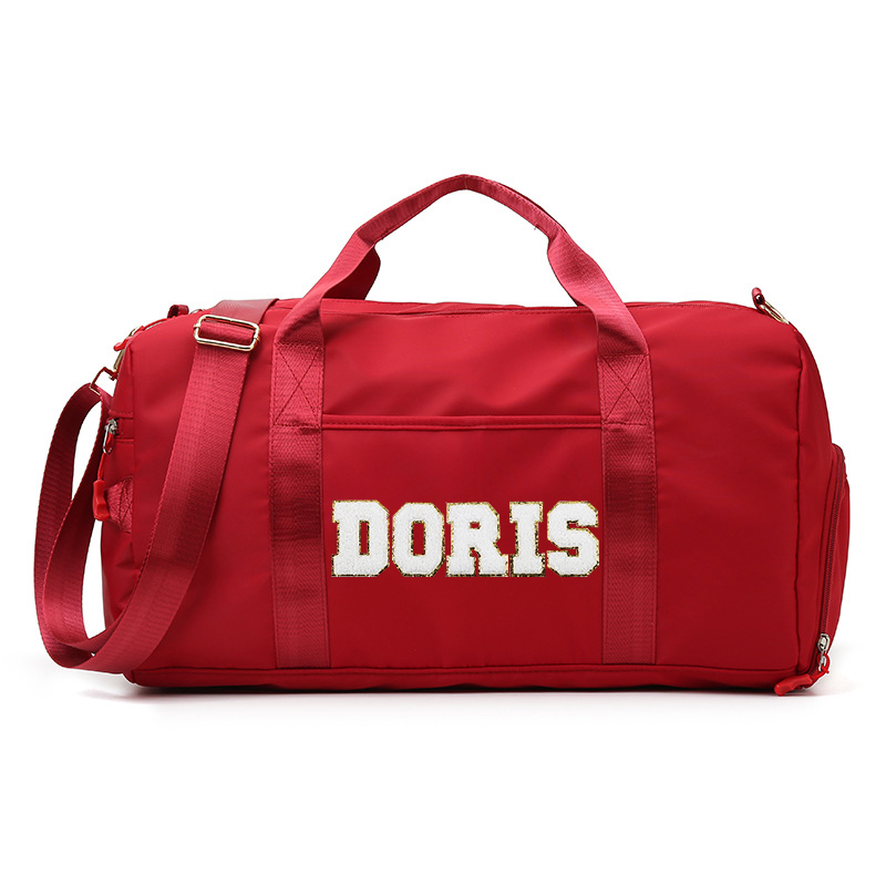 Personalized Varsity Letter Color Duffle Bag