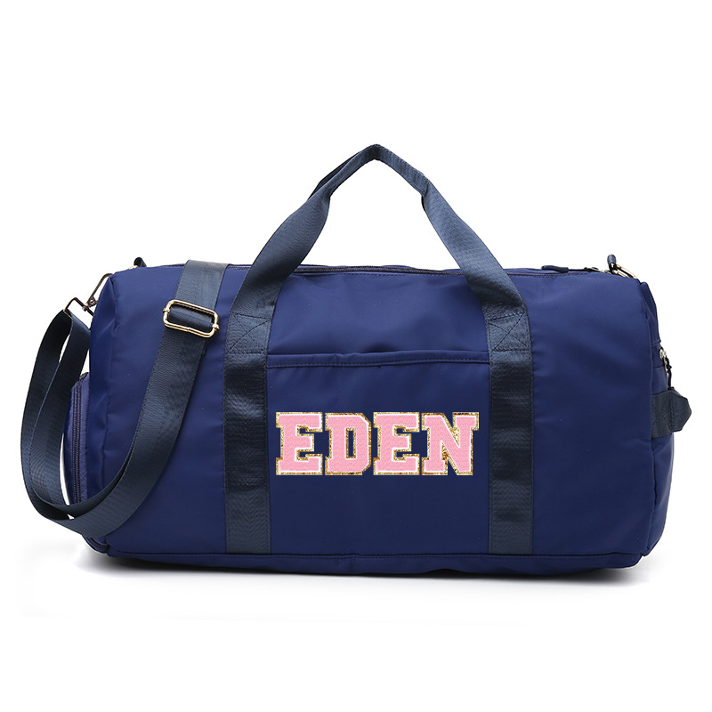 Personalized Varsity Letter Color Duffle Bag