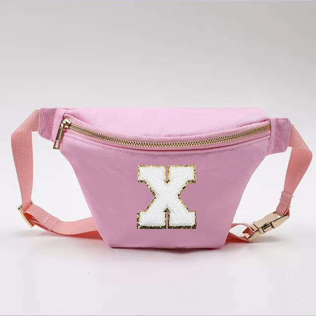 Personalized Varsity Letter Color Fanny Pack