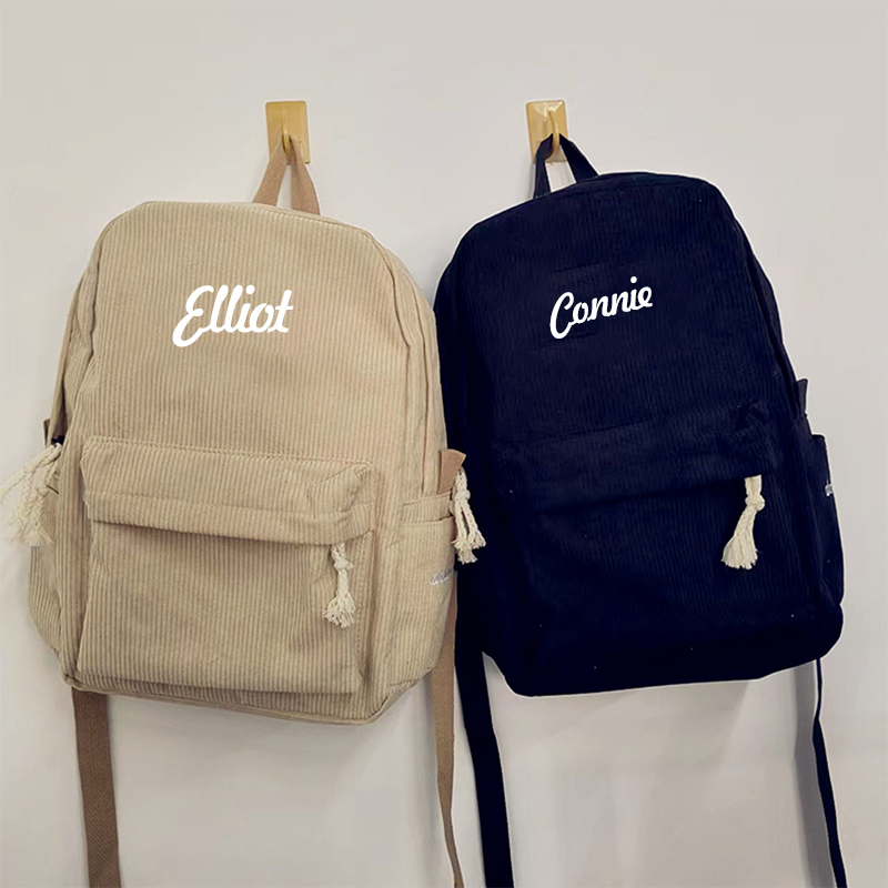 Personalized Embroidery Color School Backpack