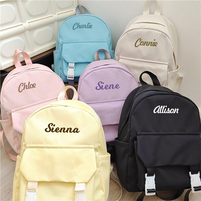 Personalized Embroidery Color Backpack