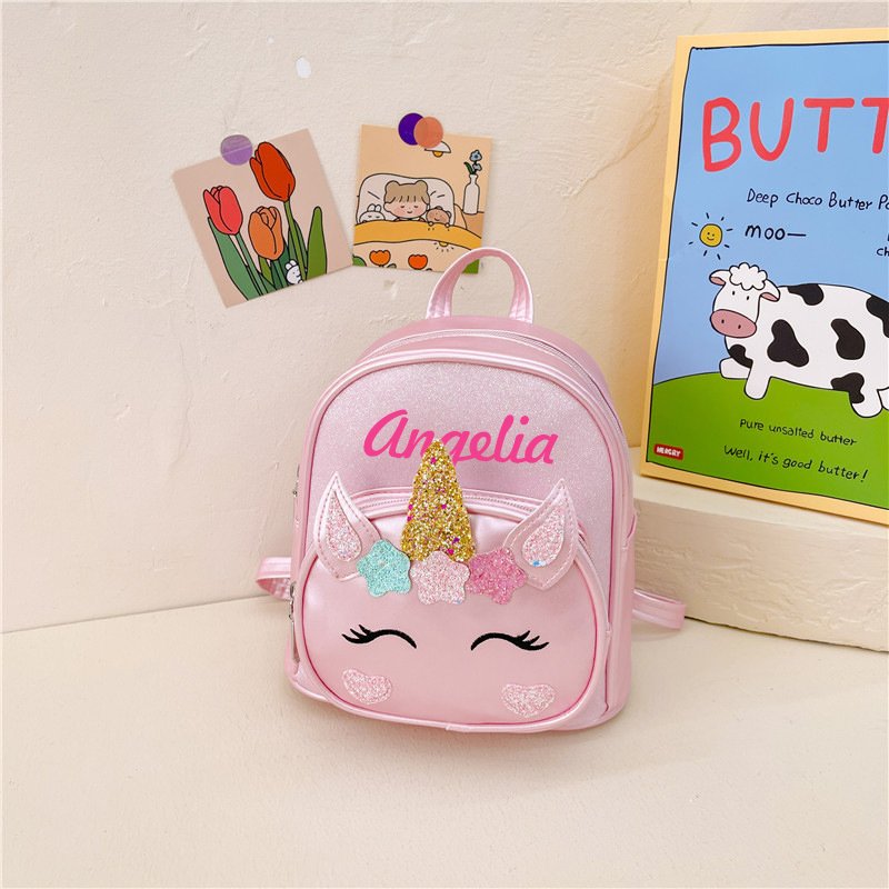 Personalized Unicorn Embroidered Backpack