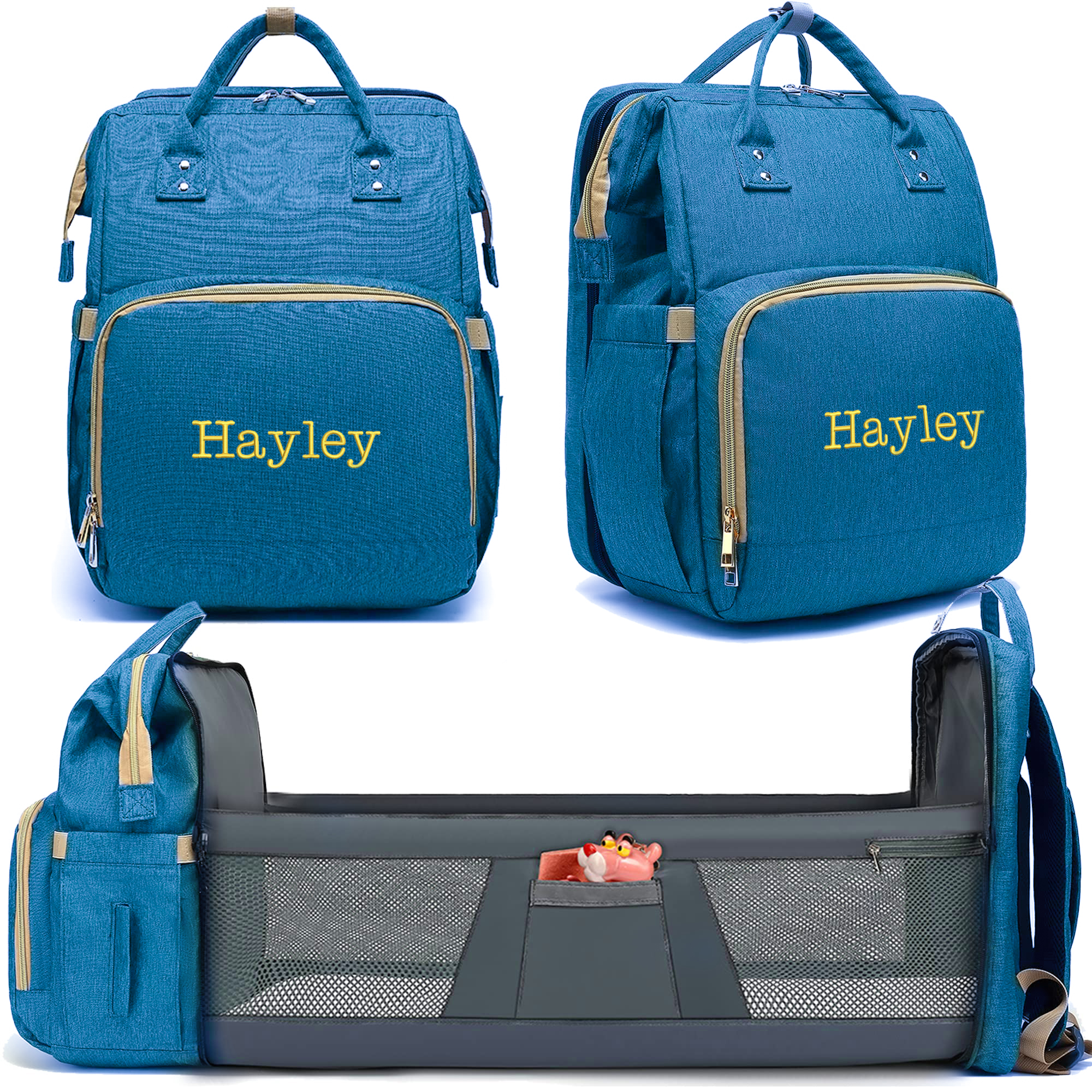 Personalized Embroidery Waterproof Diaper Backpack | CWPack38
