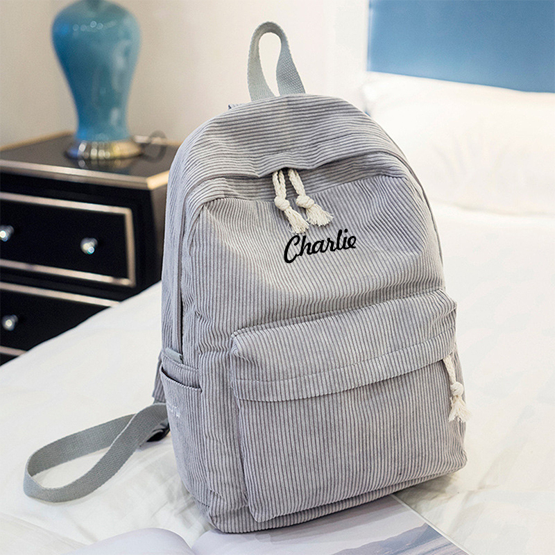 Personalized Embroidery Color School Backpack