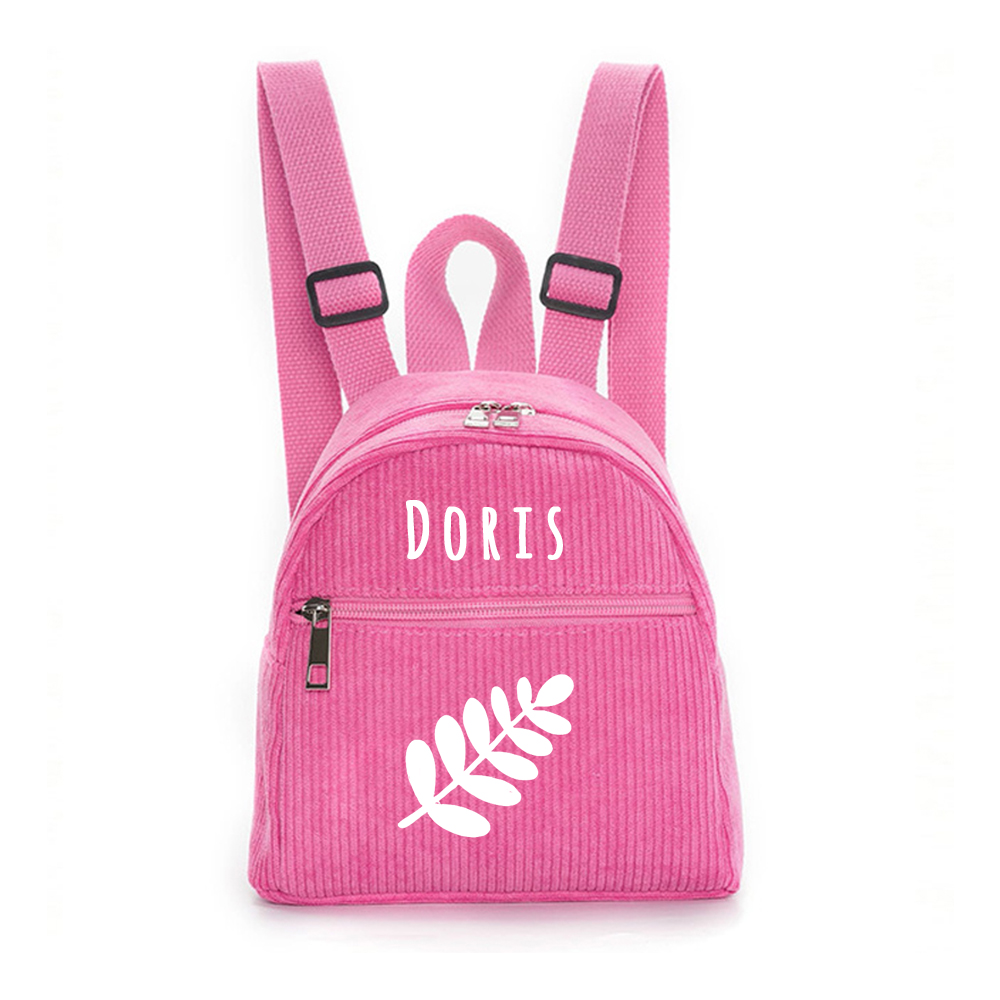 Personalized Corduroy  Mini Backpack