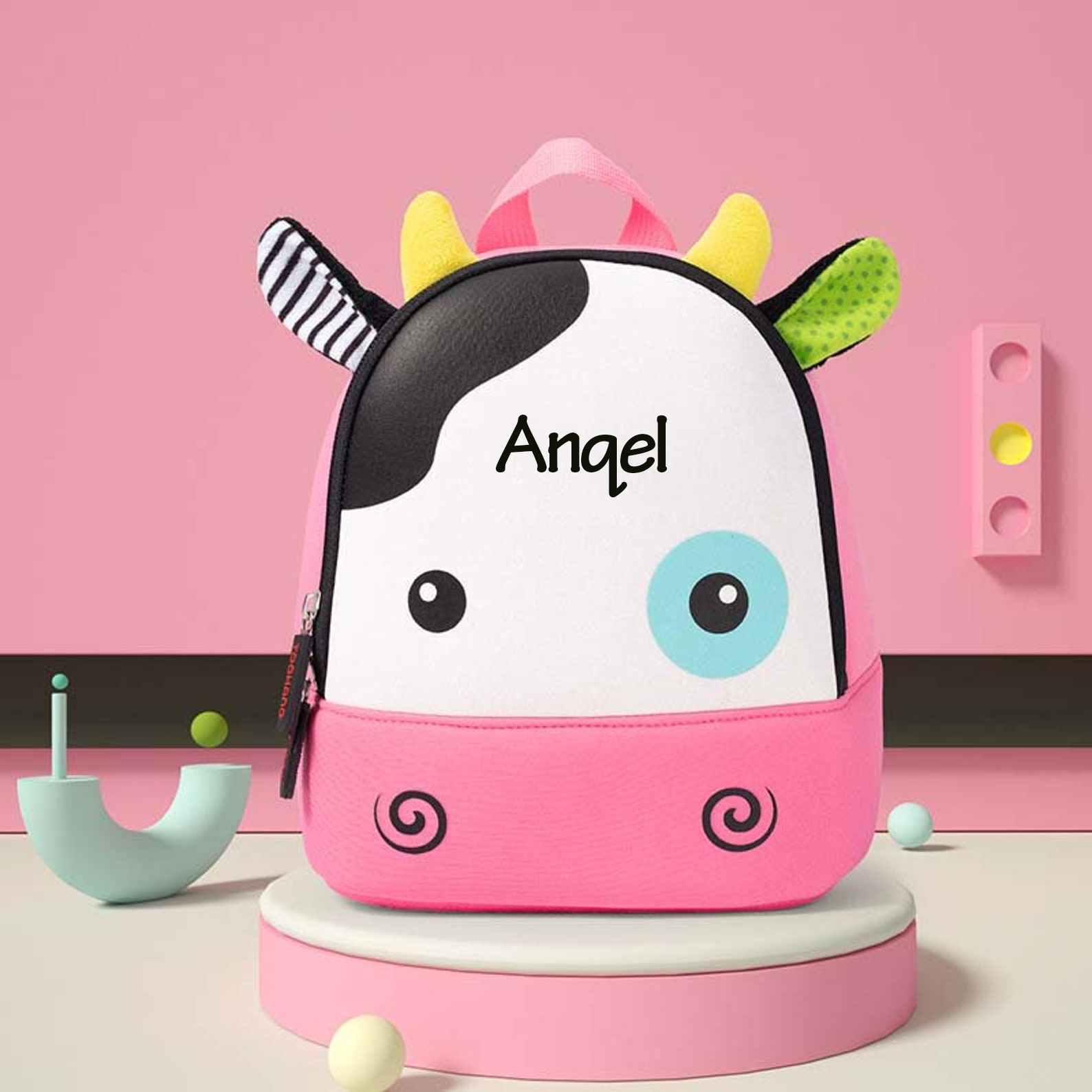 Personalized Kindergarten Cartoon Animals Backpack