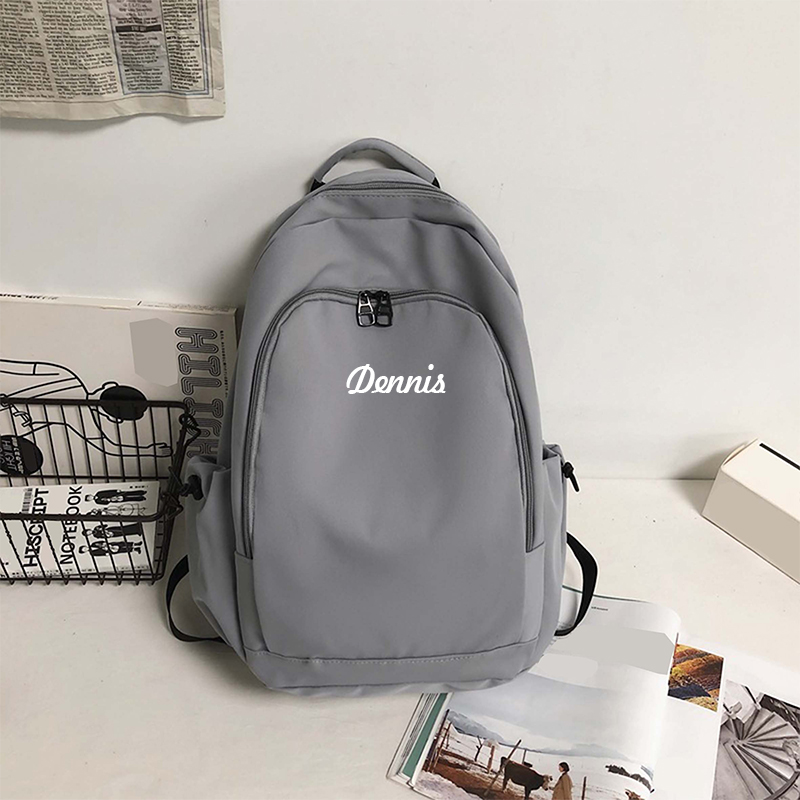 Personalized Embroidery Color School Backpack