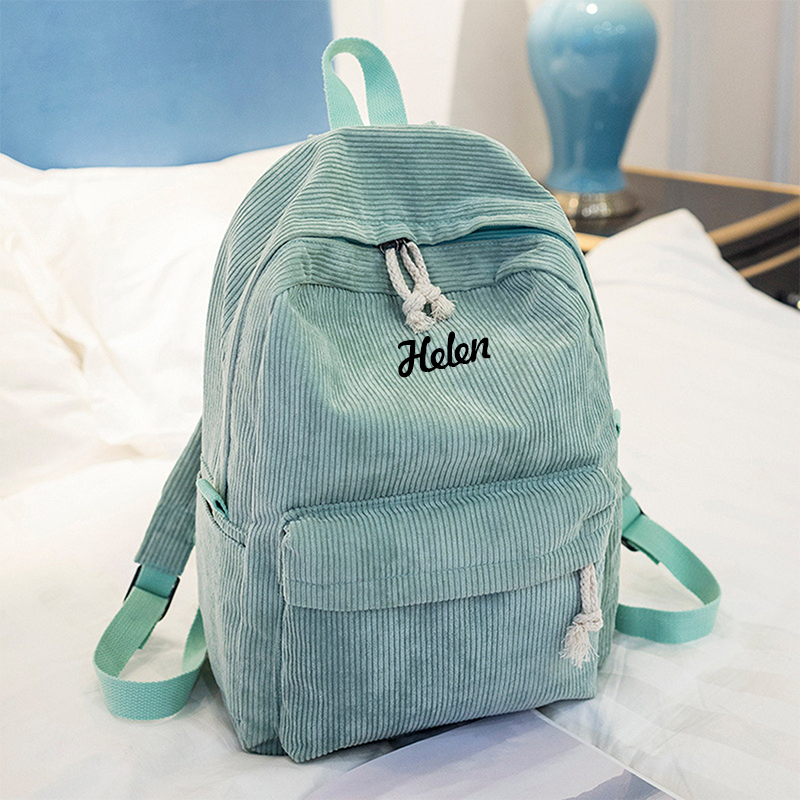 Personalized Embroidery Color School Backpack