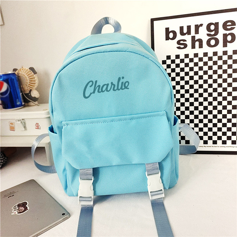 Personalized Embroidery Color Backpack