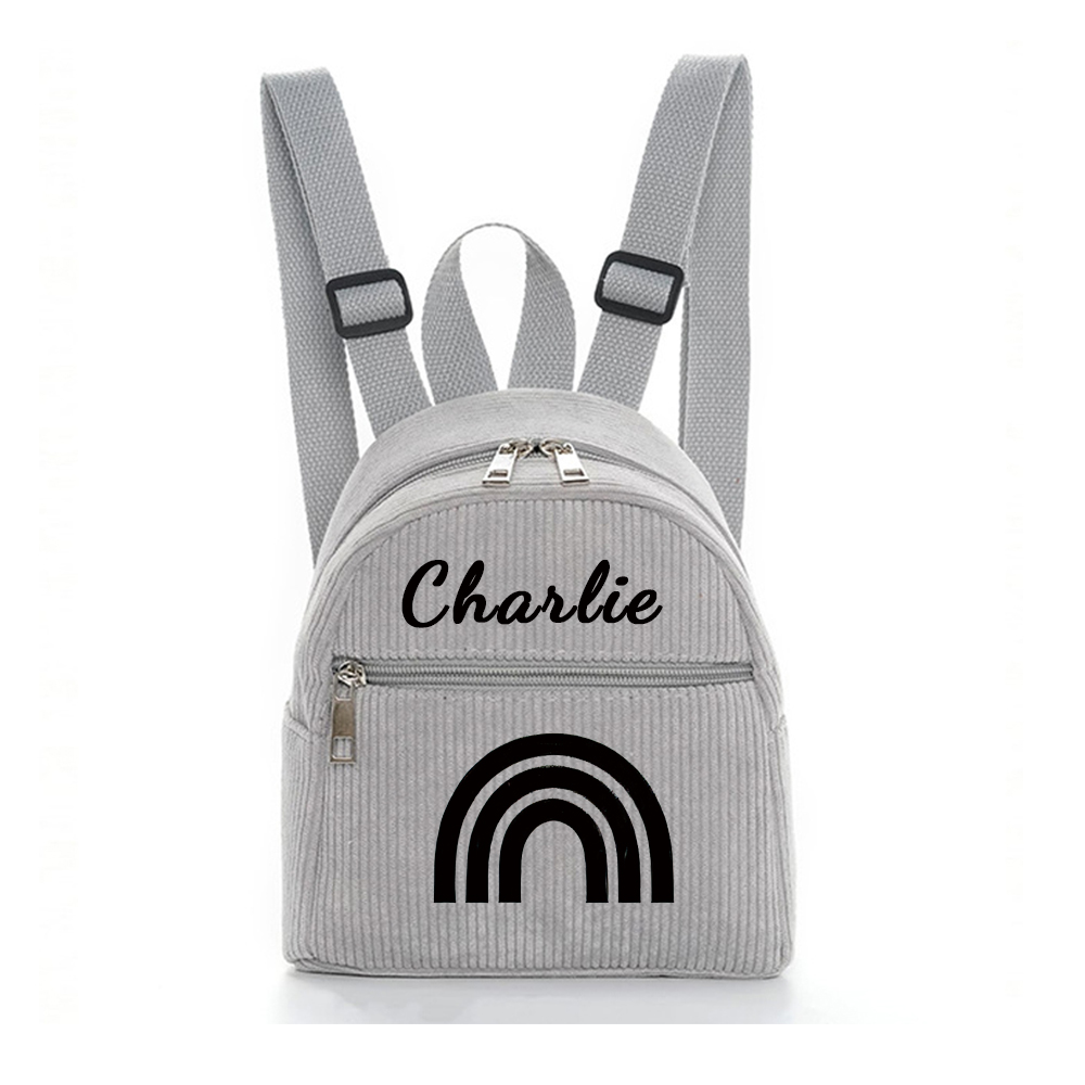 Personalized Corduroy  Mini Backpack