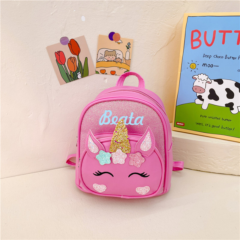 Personalized Unicorn Embroidered Backpack