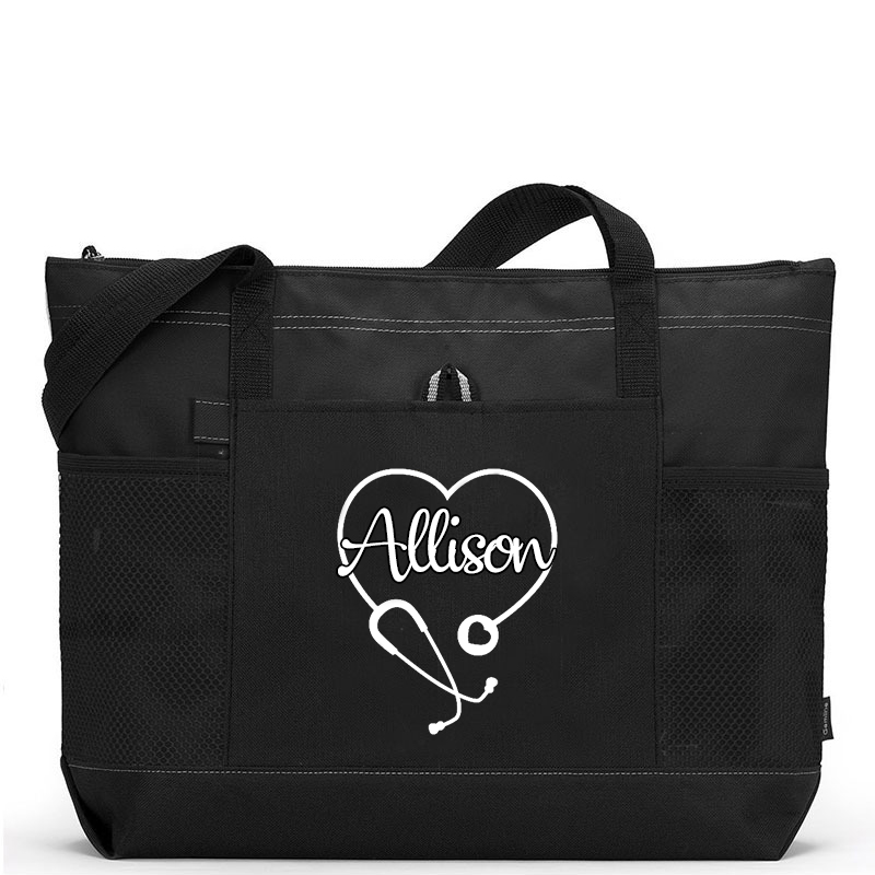 Personalized Name Color Tote Bag