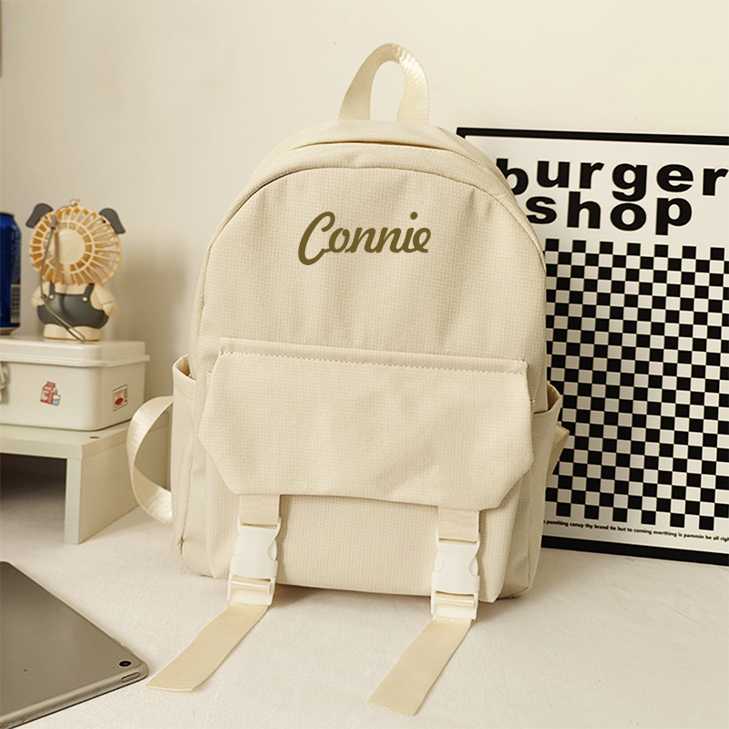 Personalized Embroidery Color Backpack