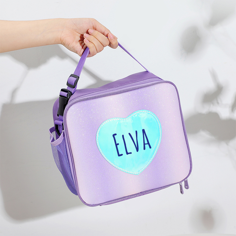 Personalized Name Color Kids Lunch Bag