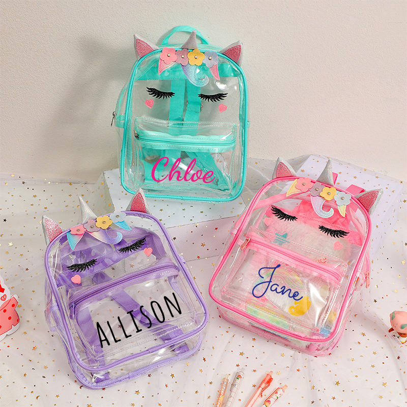 Personalized Unicorn PVC Backpack