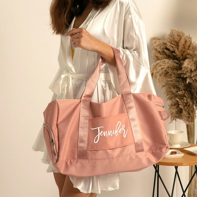 Personalized Embroidery Color Duffle Bag