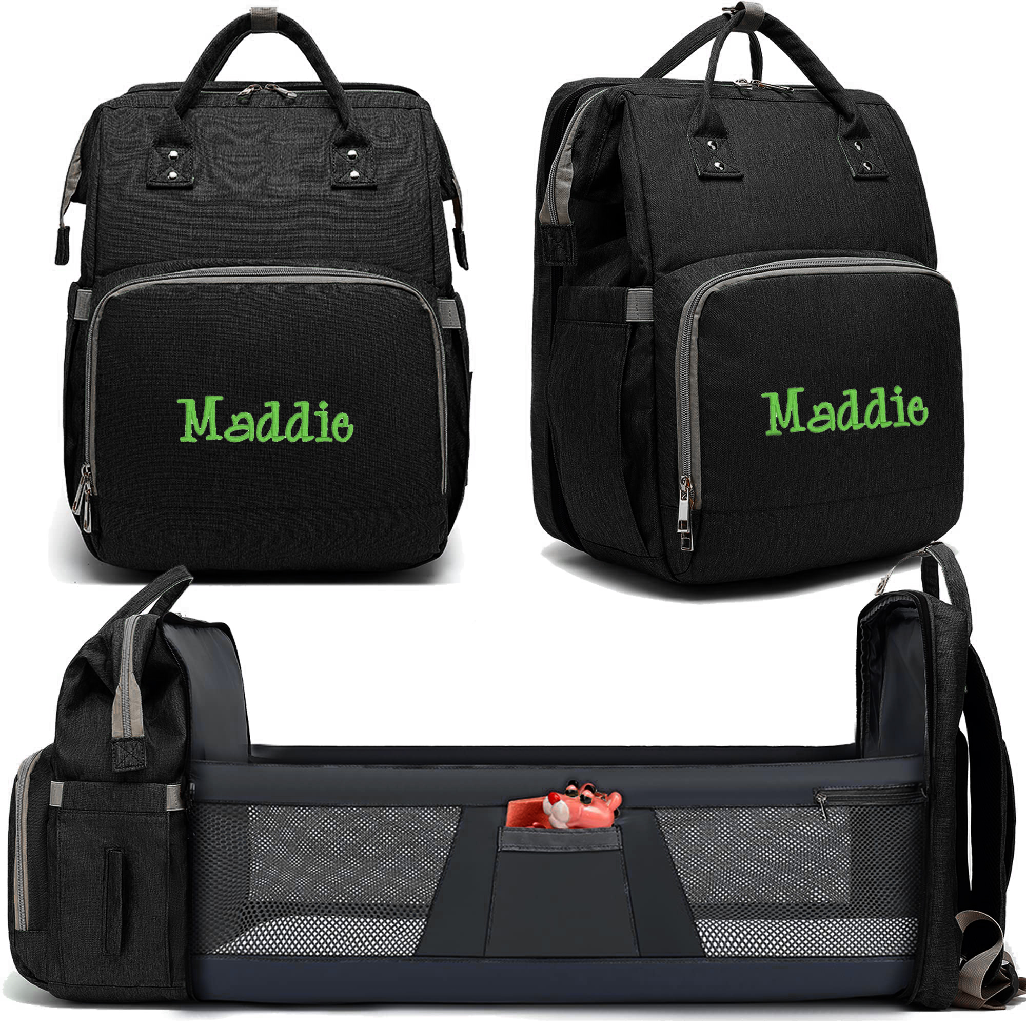 Personalized Embroidery Waterproof Diaper Backpack | CWPack38