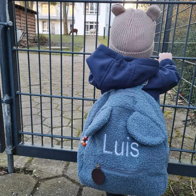 Personalized Embroidery Teddy Bear Backpack