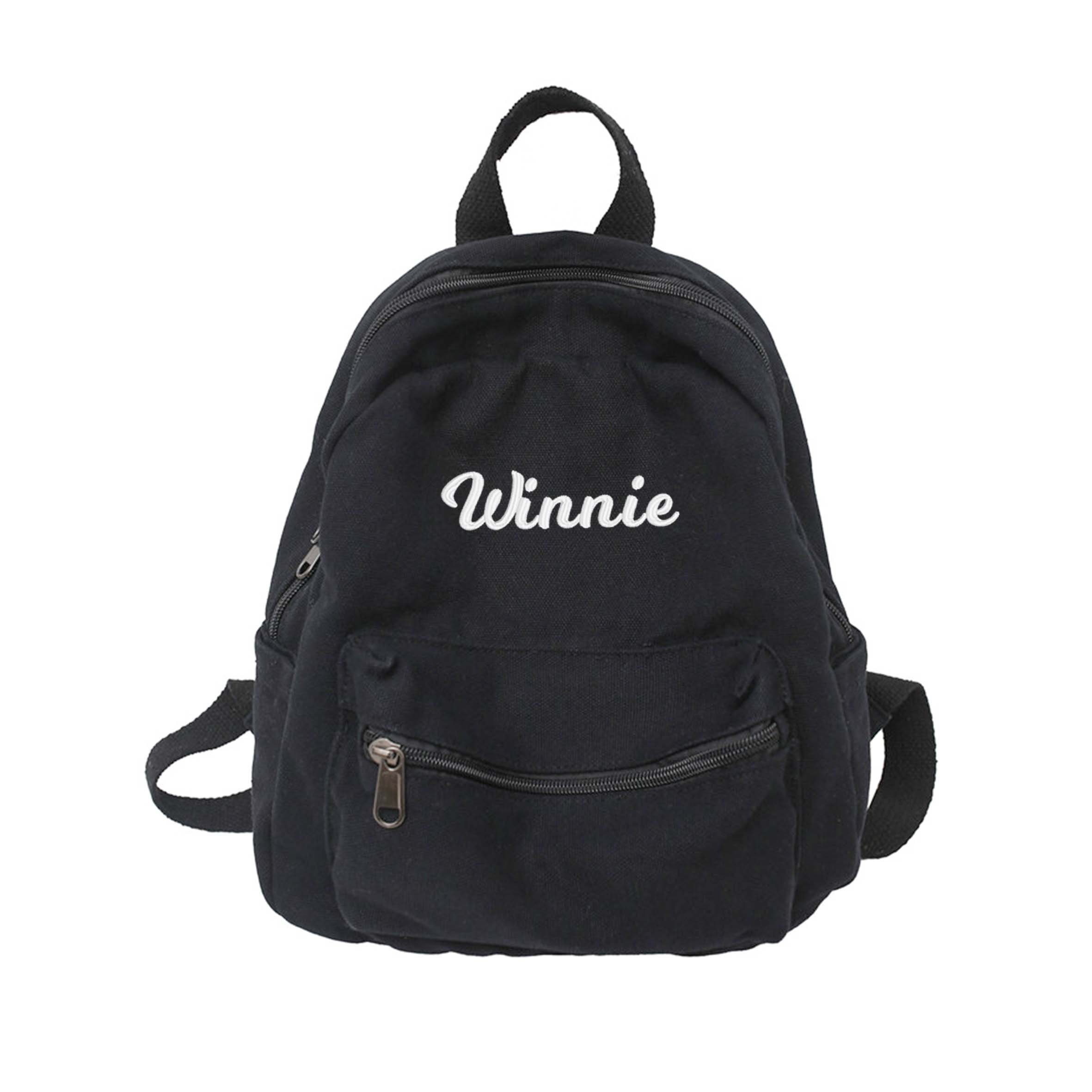 Personalized Embroidery Kid Canvas Backpack