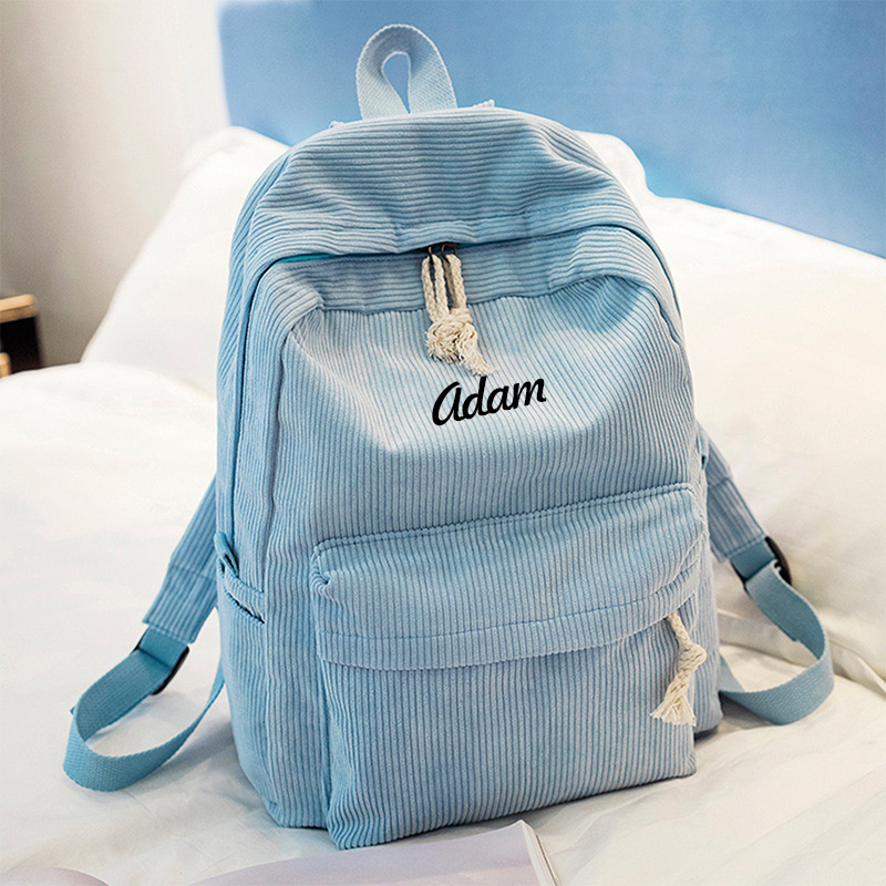 Personalized Embroidery Color School Backpack