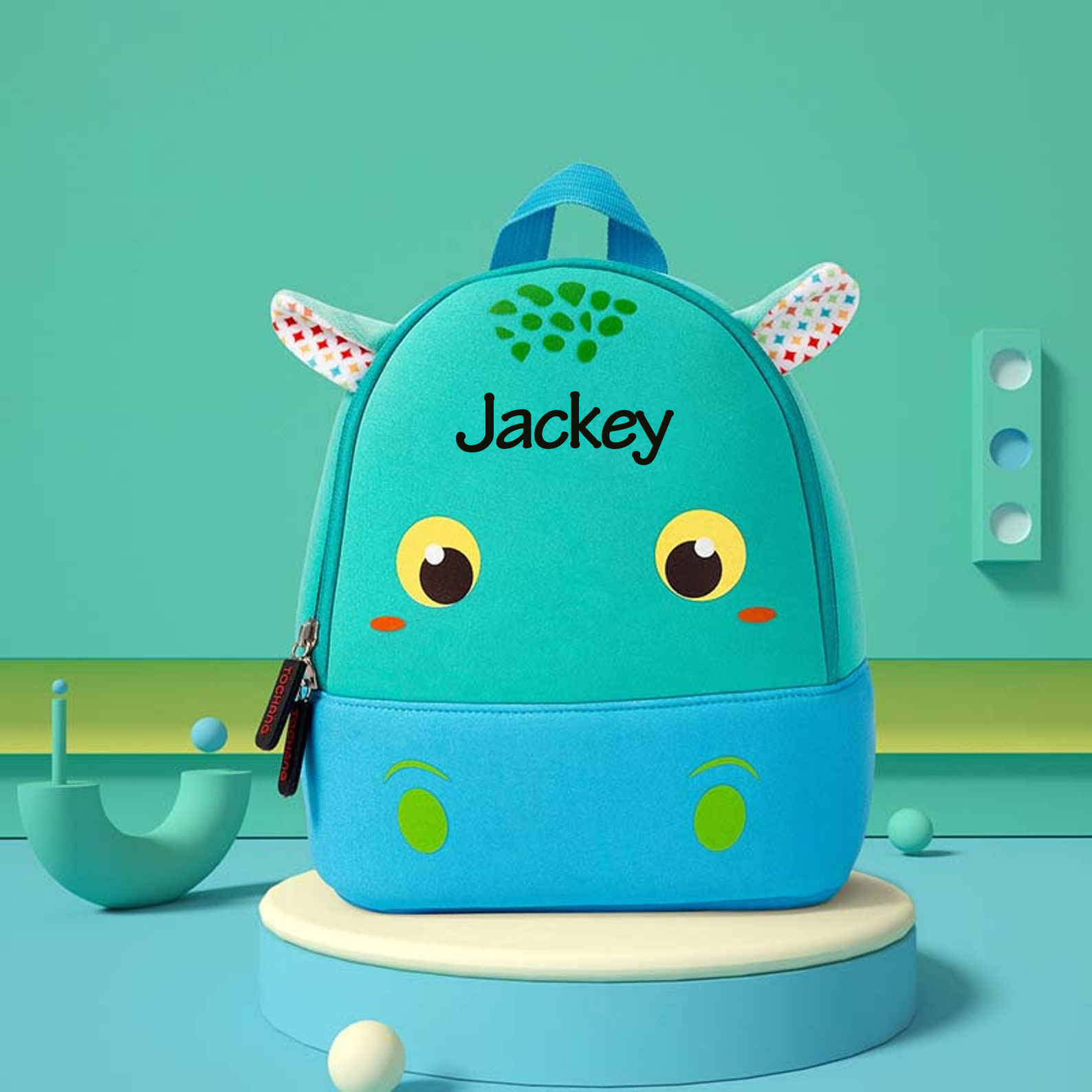 Personalized Kindergarten Cartoon Animals Backpack