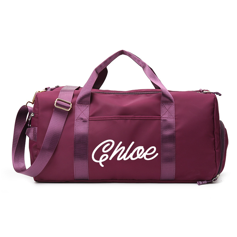 Personalized Embroidery Color Duffle Bag