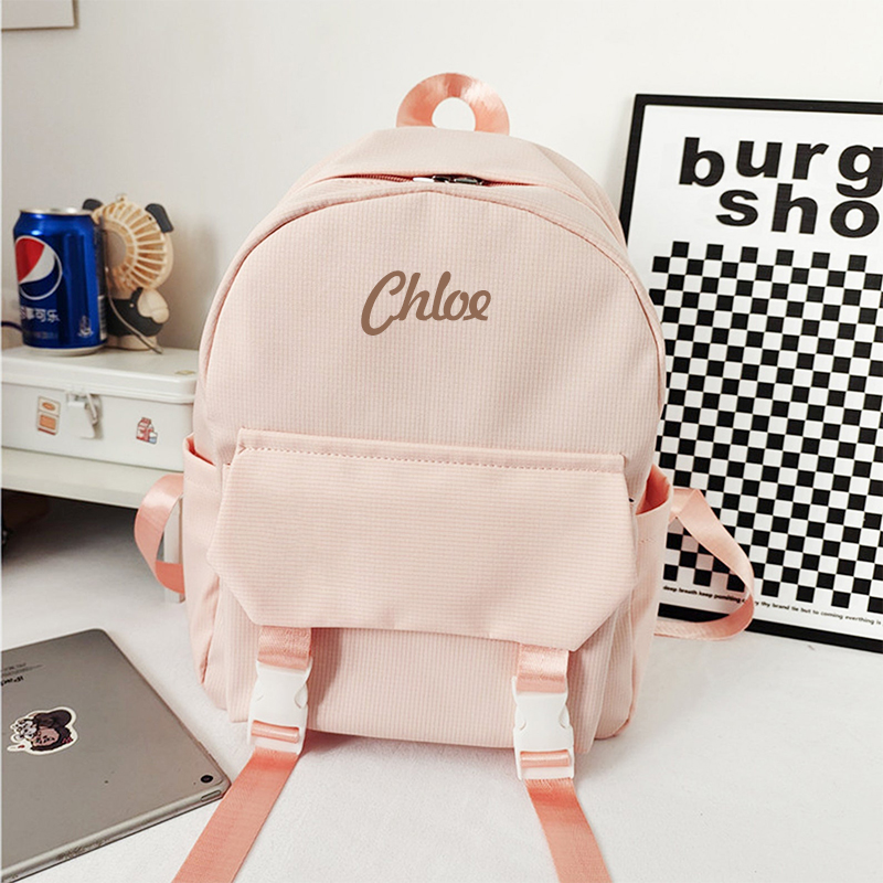 Personalized Embroidery Color Backpack
