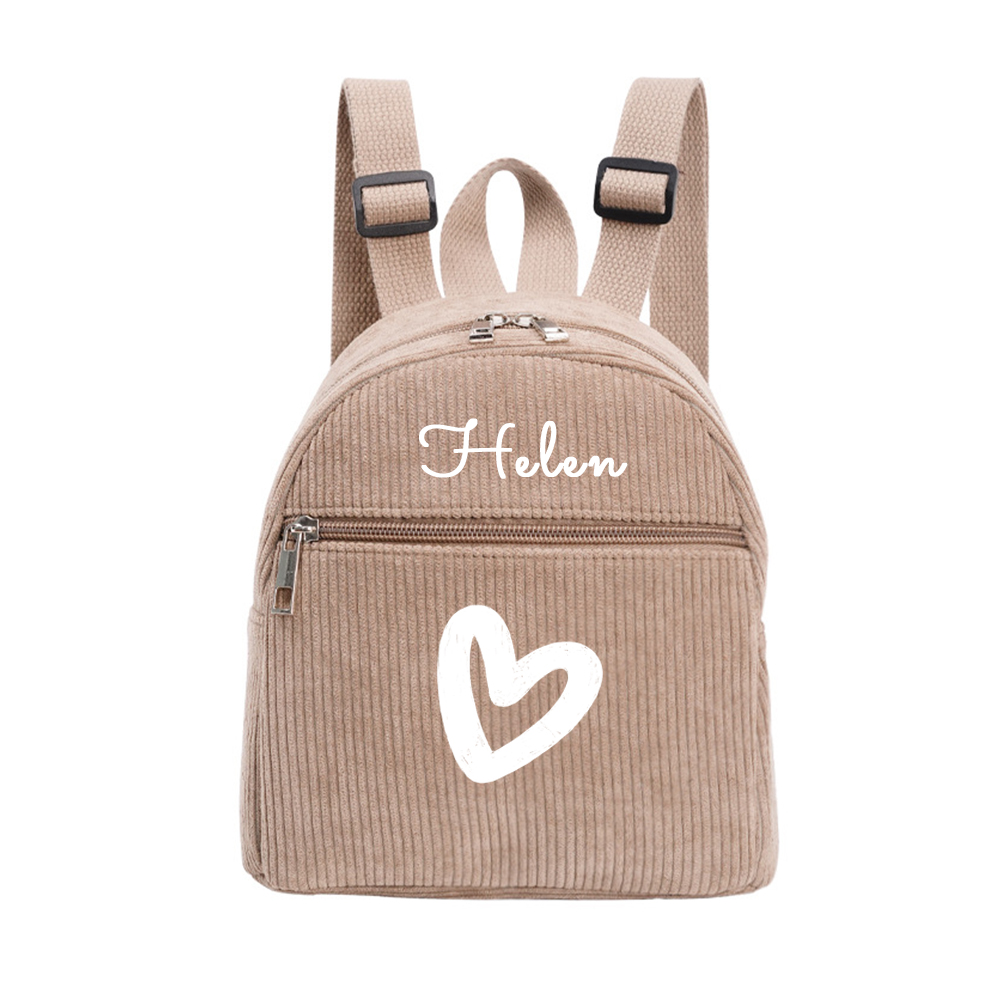 Personalized Corduroy  Mini Backpack