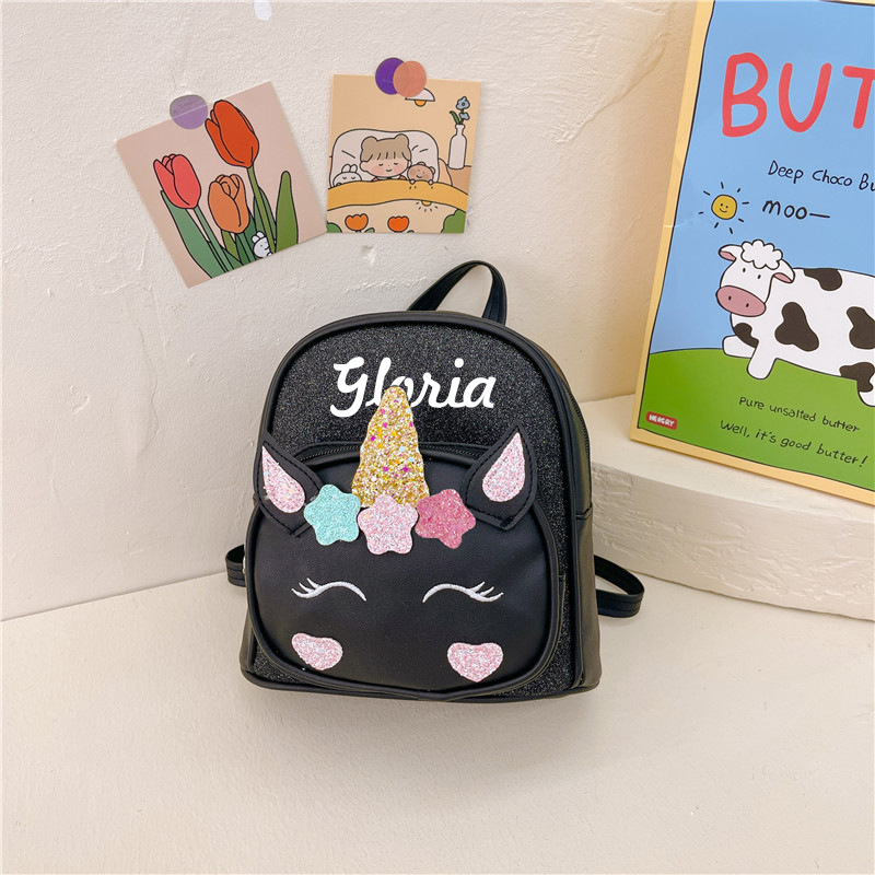 Personalized Unicorn Embroidered Backpack