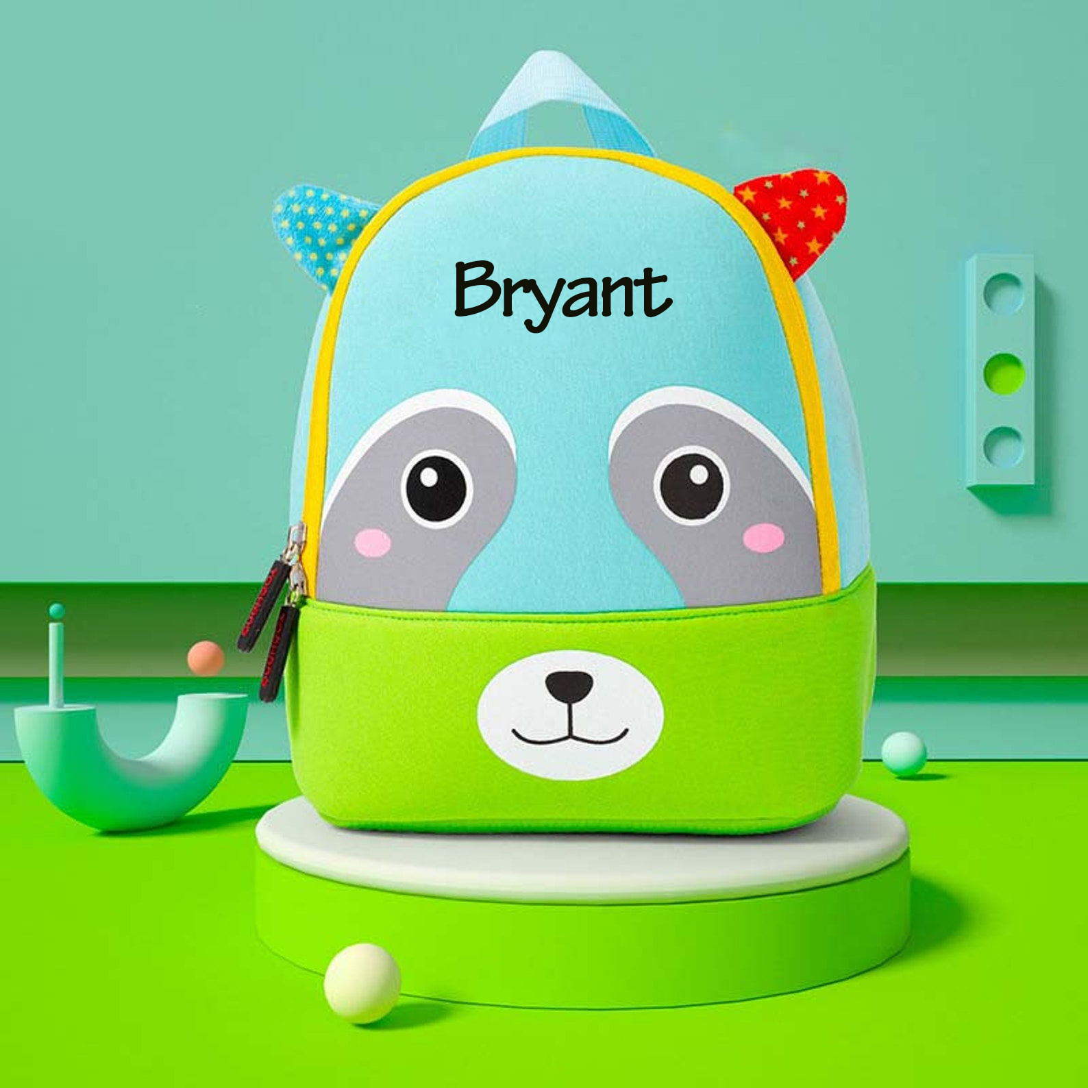 Personalized Kindergarten Cartoon Animals Backpack