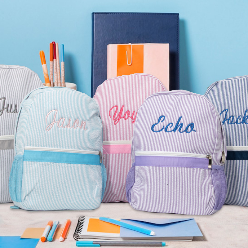 Personalized Embroidery Kid's Color Backpack