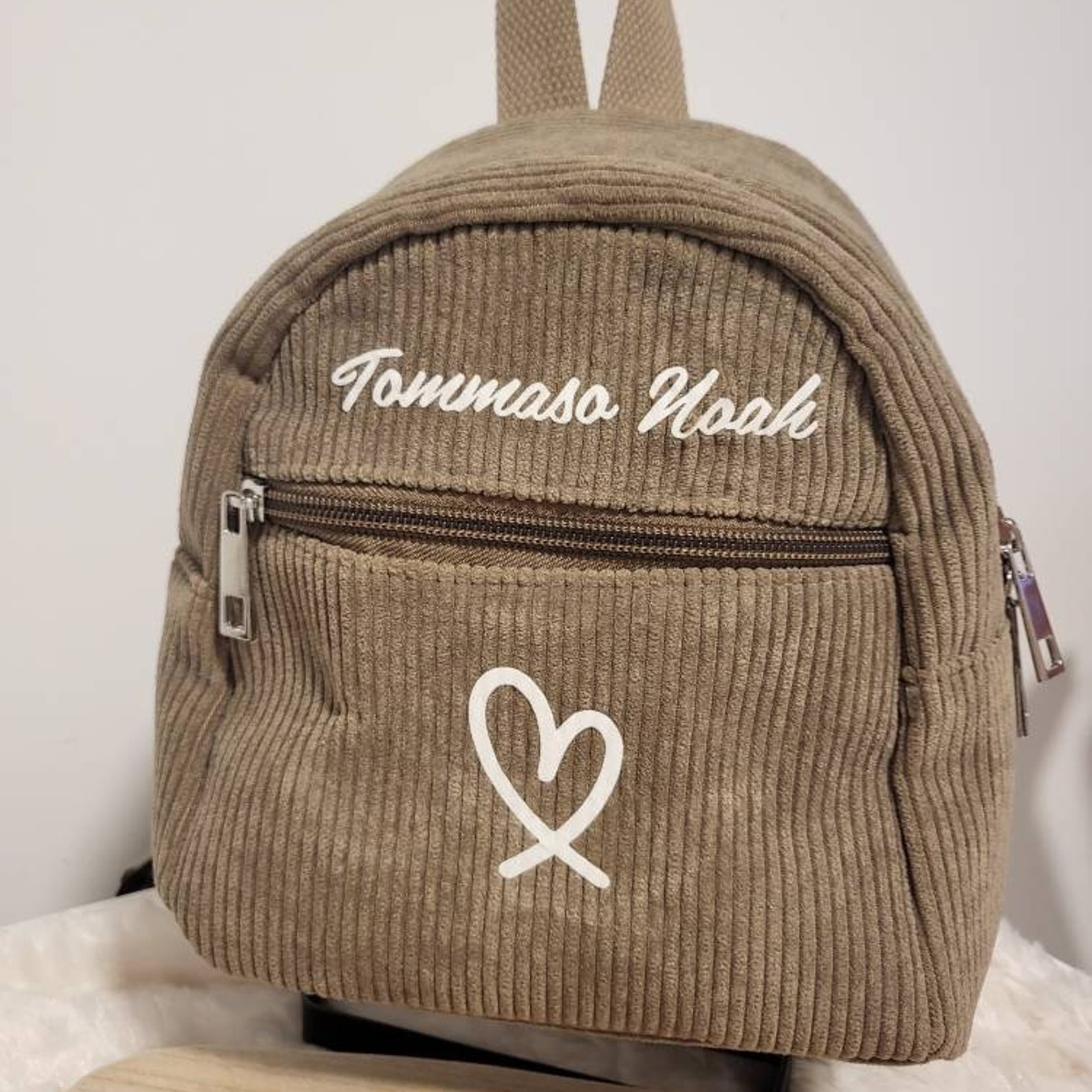 Personalized Corduroy  Mini Backpack
