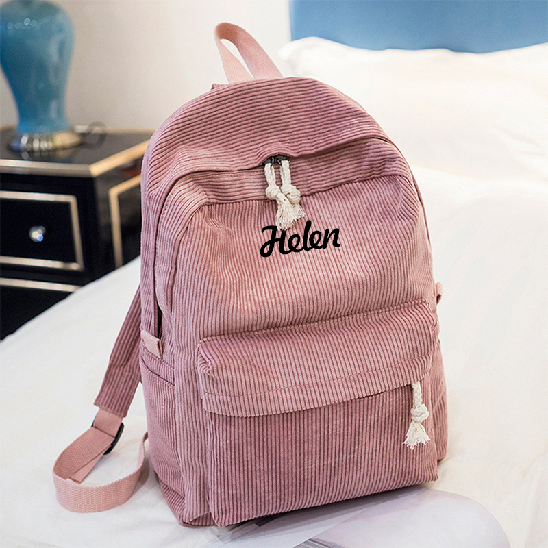Personalized Embroidery Color School Backpack