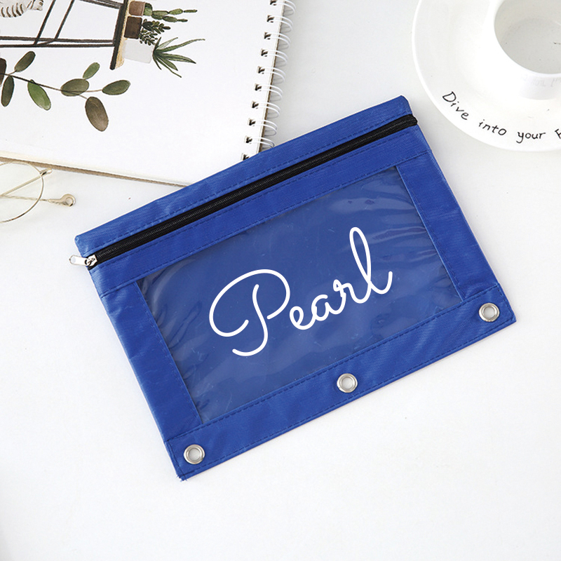 Personalized Canvas Zipper Kid Pencil Case