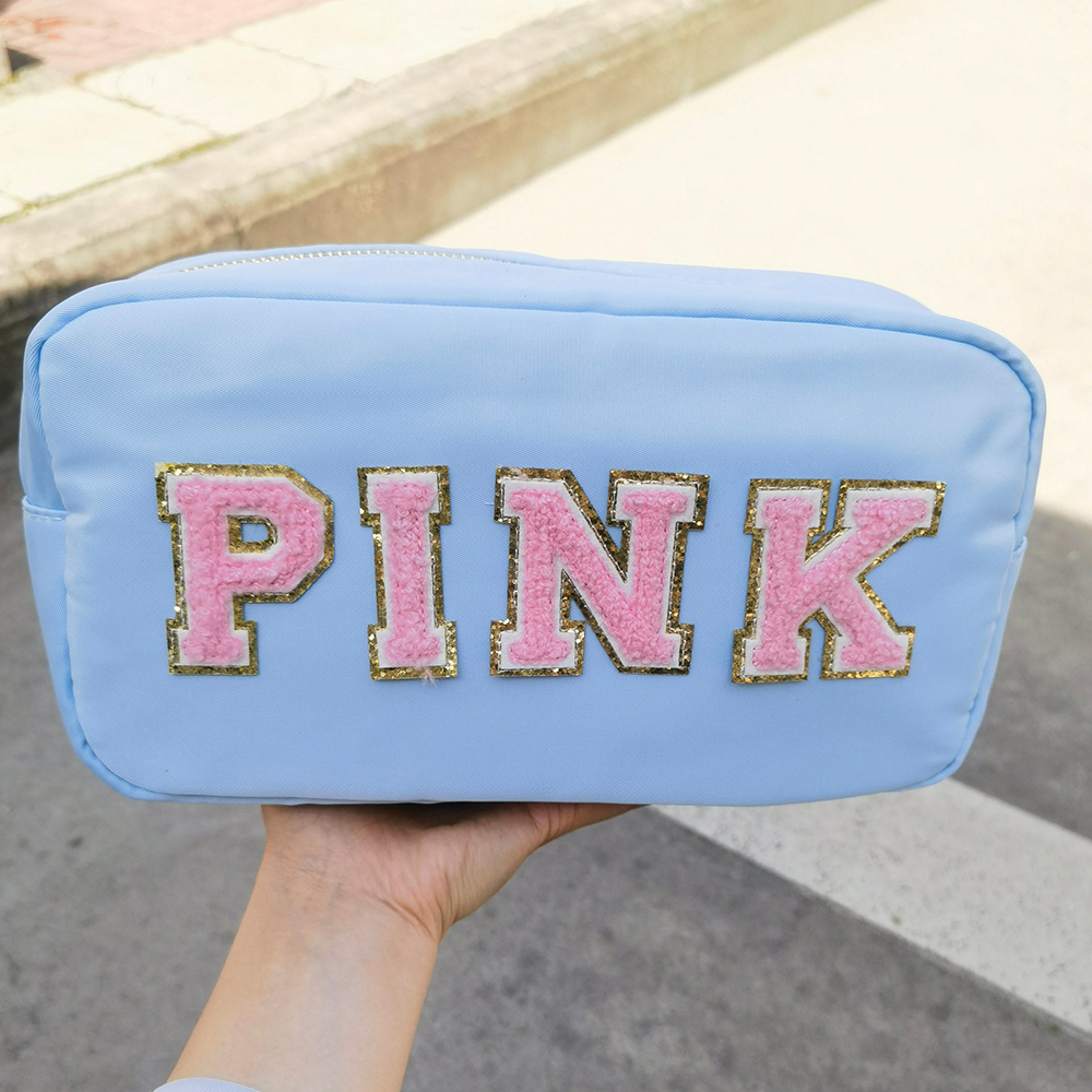 Personalized Varsity Letter Makeup Bag