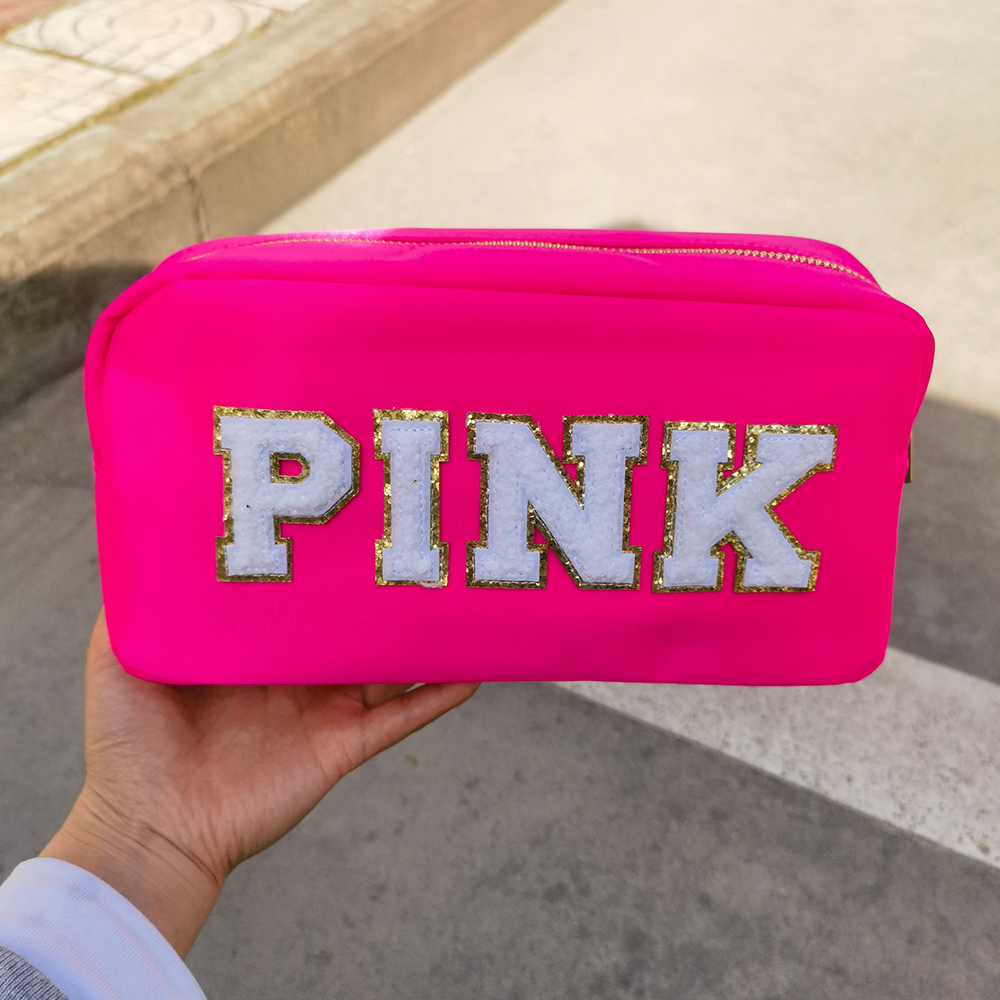 Personalized Varsity Letter Makeup Bag