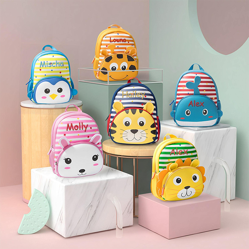 Personalized Embroidery Cartoon Animals Backpack