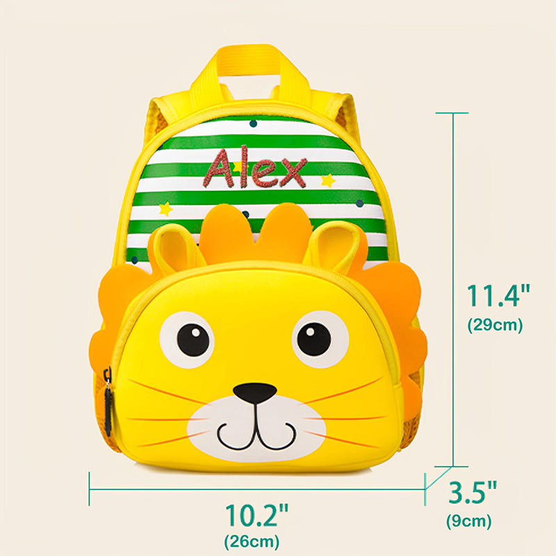 Personalized Embroidery Cartoon Animals Backpack