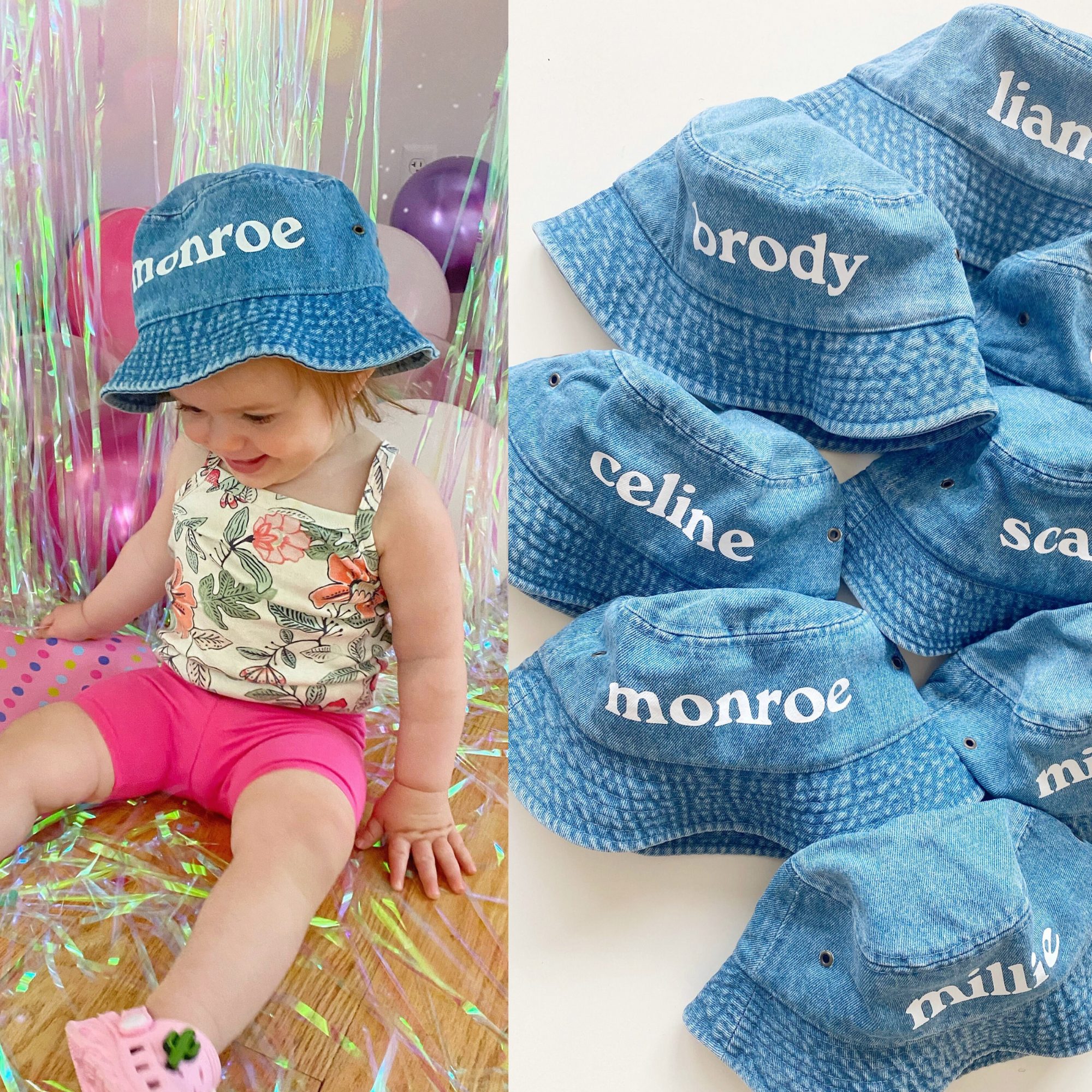 Personalized Denim Bucket Hat for Comfort & Unique | GSBeach18