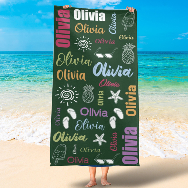 Personalized Lovely Kid Towel for Summer & Beach | CWTowel16