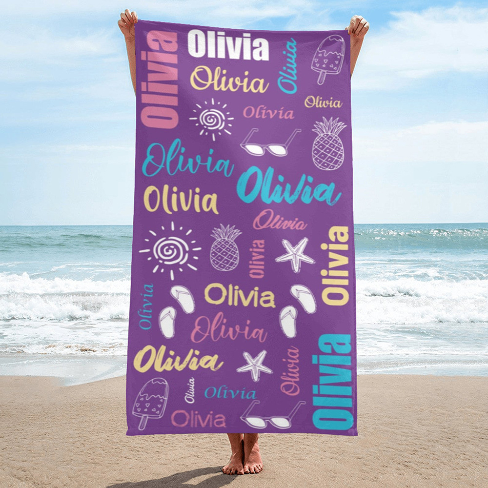 Personalized Lovely Kid Towel for Summer & Beach | CWTowel16