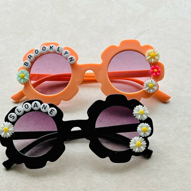 Personalized Colorful Flower Sunglasses For Kids | GSBeach03
