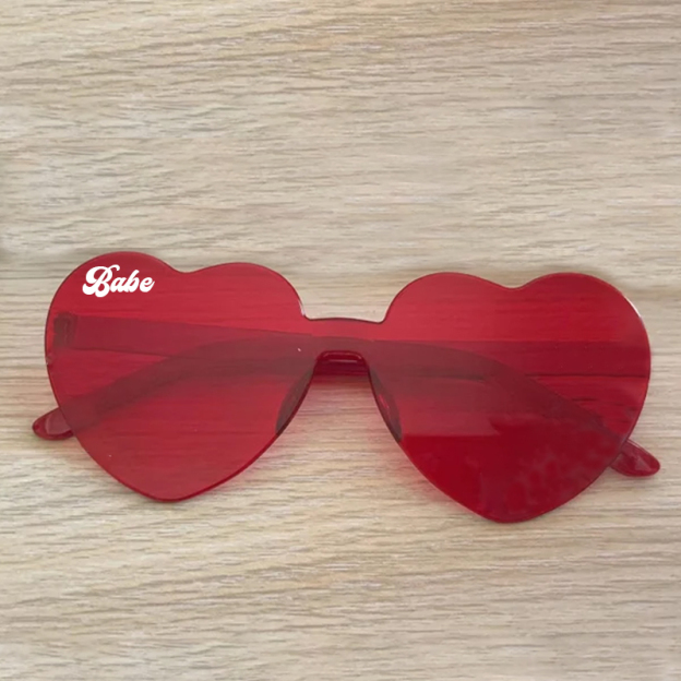 Personalized Colorful Heart Sunglasses | GSBeach22