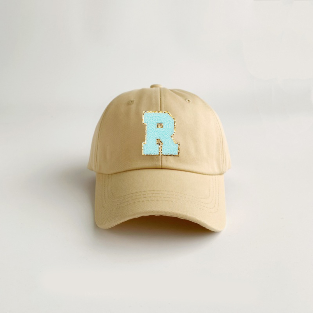 Personalized Child Letter Patch Hat | KKBeach15