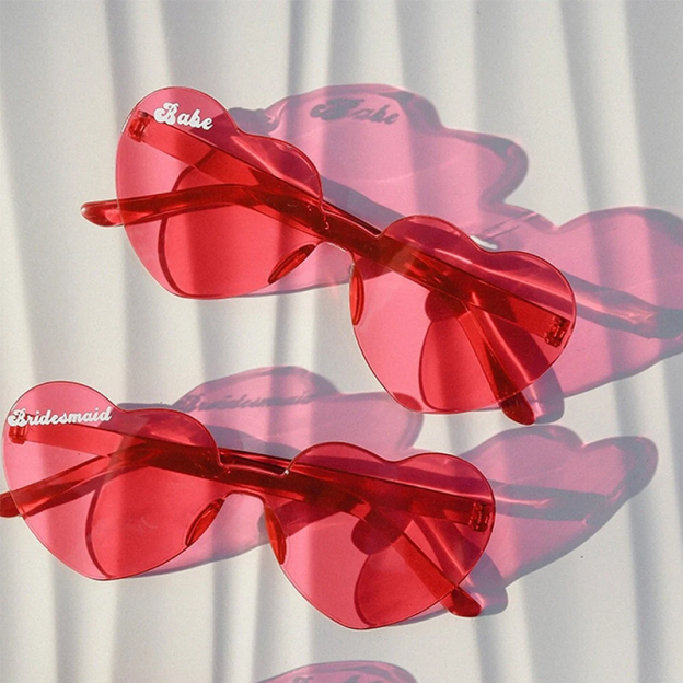 Personalized Colorful Heart Sunglasses | GSBeach22