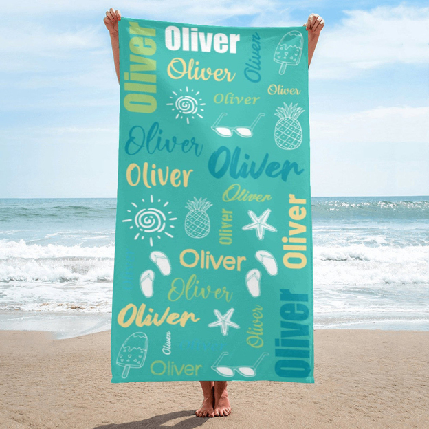 Personalized Lovely Kid Towel for Summer & Beach | CWTowel16