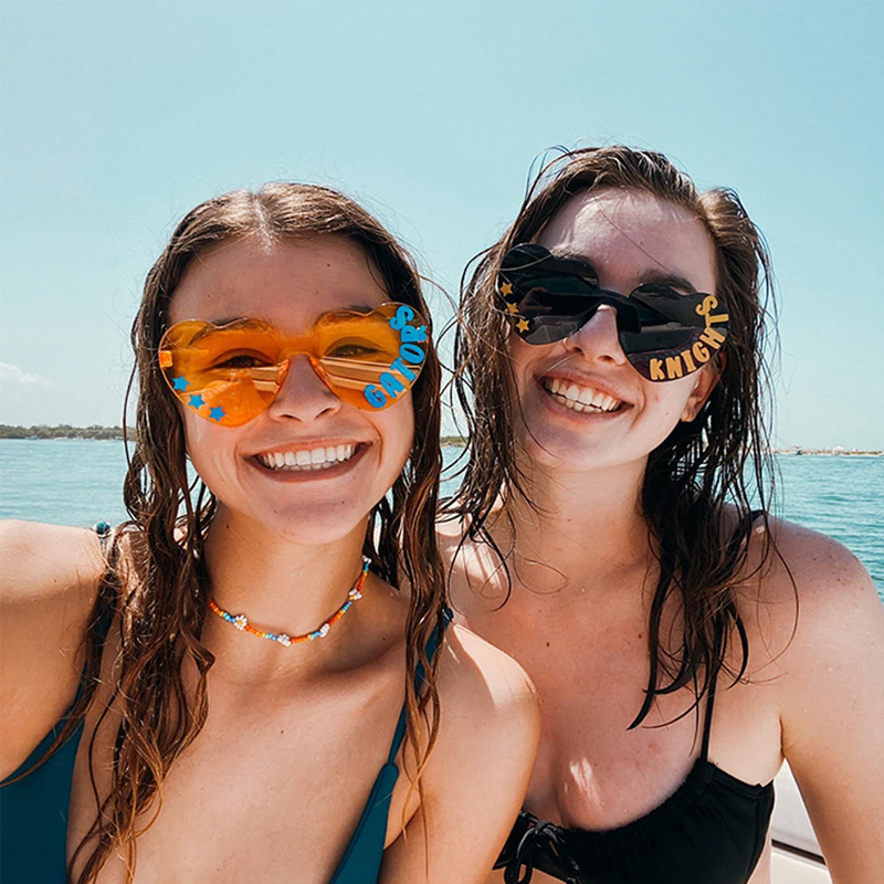 Personalized Colorful Heart Sunglasses | GSBeach22