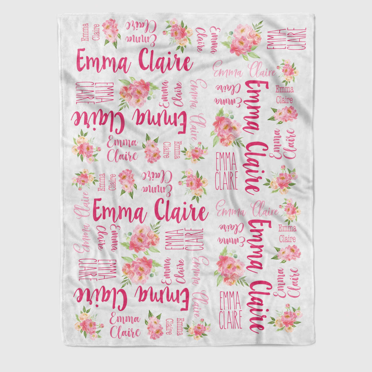 Personalized Flower Lovely Kid Blanket